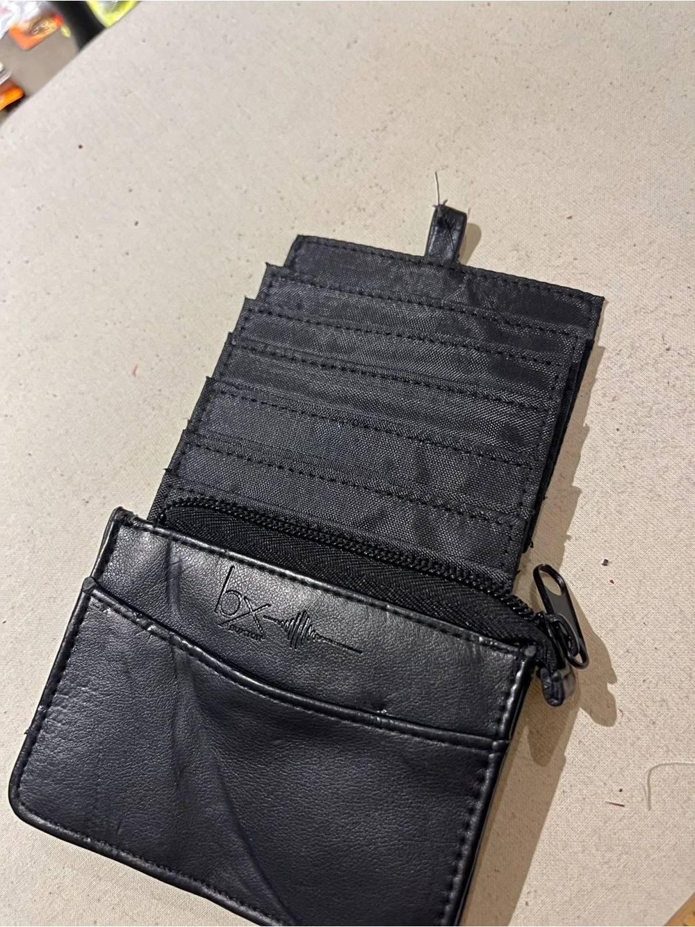 Buxton Black RFID Phone Wallet with ID Window